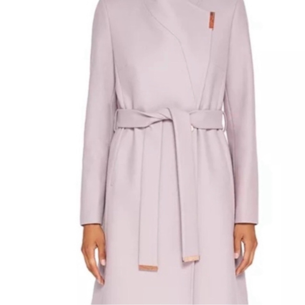 Ted Baker Soft Pink Floral Lined Coat